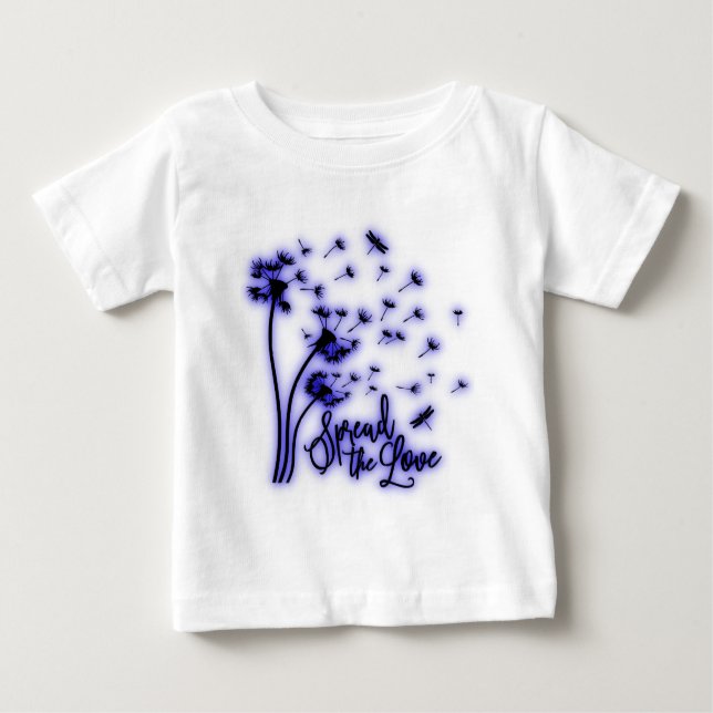Camiseta Spread The Love Dandelions and Dragonflies (Frente)