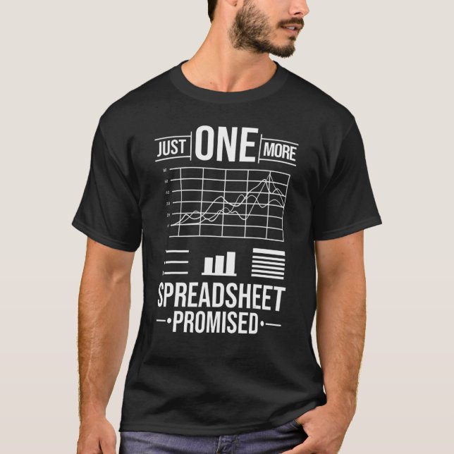 Camiseta Spreadsheet Calculator Software Budget Templates (Frente)