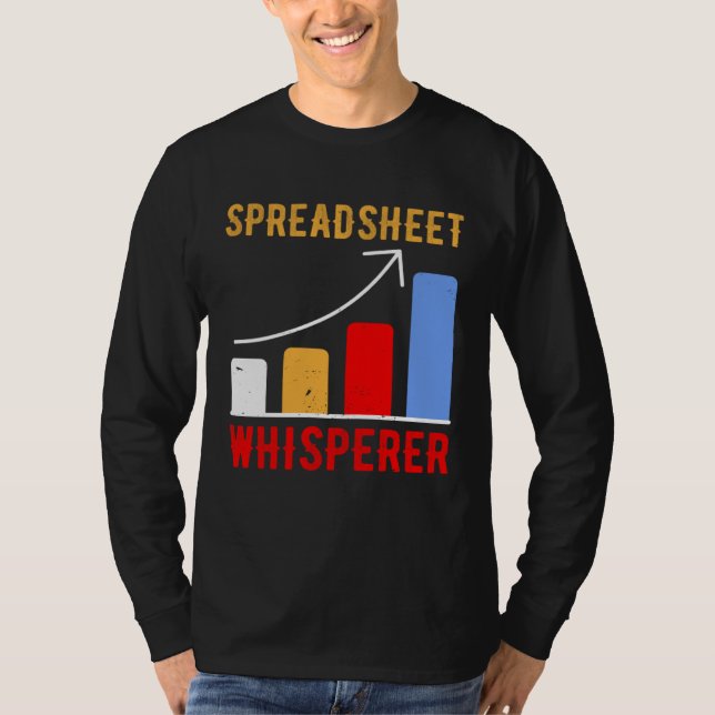 Camiseta Spreadsheet Whisperer Actuaries Data Science Stats (Frente)