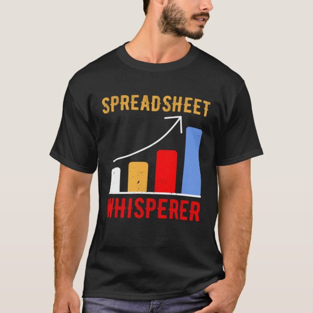 Camiseta Spreadsheet Whisperer Actuaries Data Science Stats (Frente)