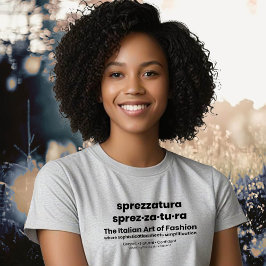 Camiseta SPREZZATURA: A ARTE ITALIANA DA MODA-BlackDenim