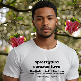 Camiseta SPREZZATURA: A ARTE ITALIANA DA MODA-BlackDenim