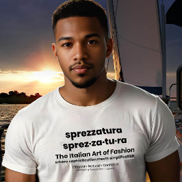 Camiseta SPREZZATURA: A ARTE ITALIANA DA MODA-BlackDenim