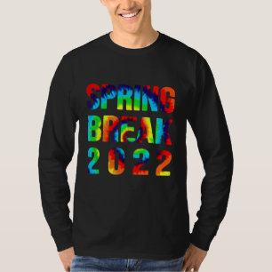 Camiseta Spring Break 2022 Matching Group Vintage Tie Dye