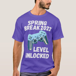 Camiseta Spring Break 2022 Vídeo Game Lover Jogos Fa Engraç