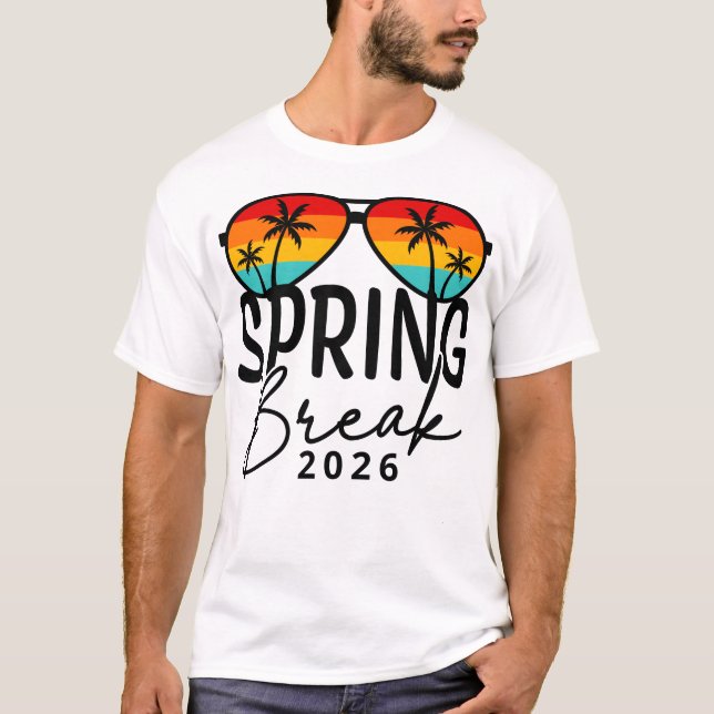 Camiseta Spring Break 2026 Shirt – Beach Party Vacation Tri (Frente)