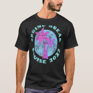 Camiseta Spring Break Cruise 2022 Island Palm Tree Vintage