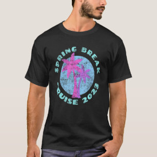 Camiseta Spring Break Cruise 2023 Vintage Vaporwave Graphi