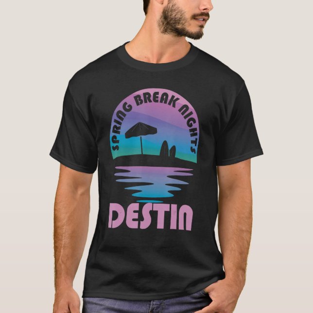Camiseta Spring Break Destin Sunset Vintage Matando Mulhere (Frente)