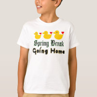♫ ♥ Spring Break Home Ducks Kids'Ringer Tee¨