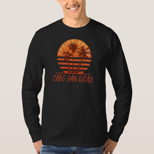Camiseta Spring Break Palm Trees Cabo San Lucas (Frente)