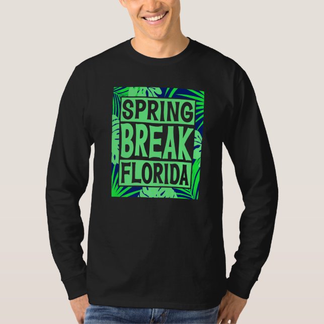 Camiseta Spring Break Senior Class Student School Trip Flor (Frente)