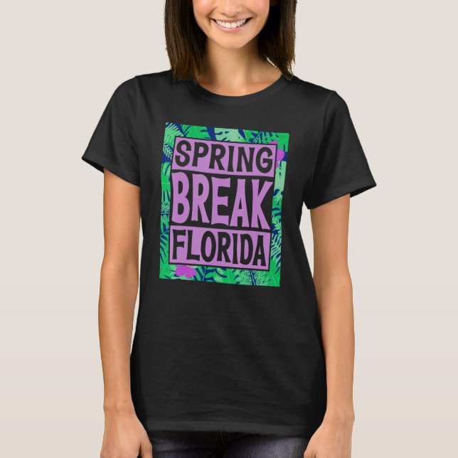 Camiseta Spring Break Senior Class Student School Trip Flor (Frente)
