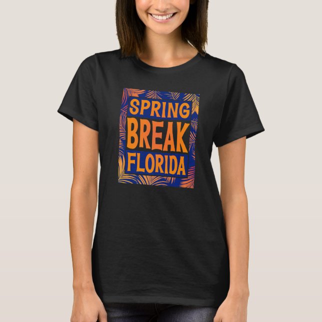 Camiseta Spring Break Senior Class Student School Trip Flor (Frente)