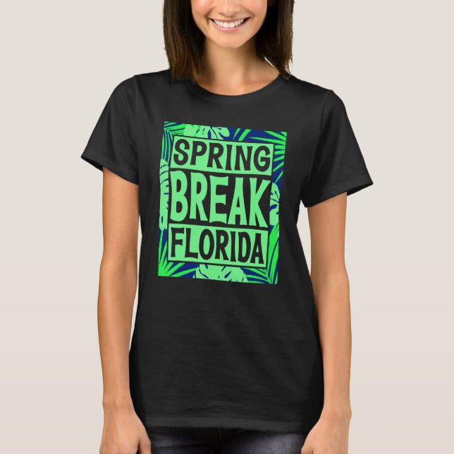 Camiseta Spring Break Senior Class Student School Trip Flor (Frente)
