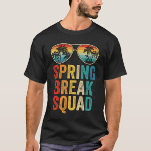 Camiseta Spring Break Squad Vintage 2025 Vacation Legal Sun
