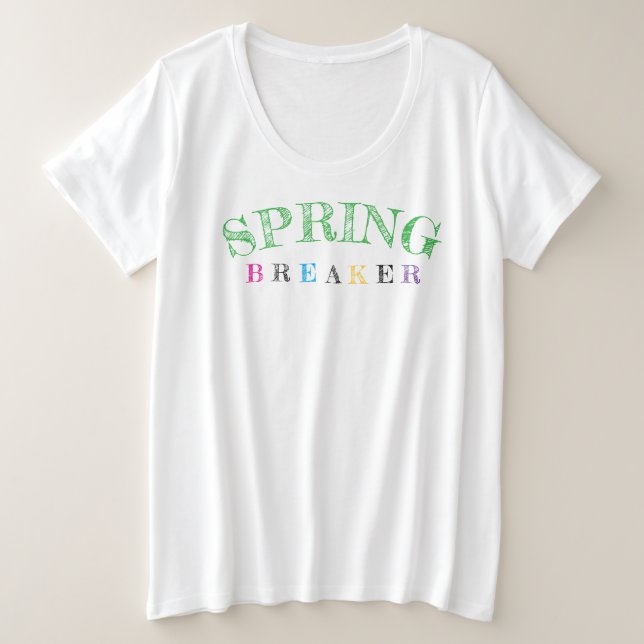Camiseta SPRING Breaker Colorful Women (Frente do Design)