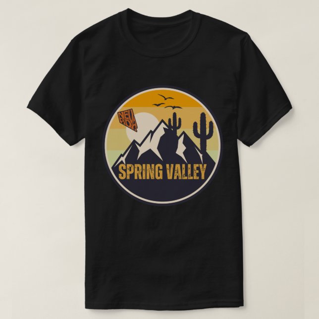 Camiseta Spring Valley, Nevada (Frente do Design)