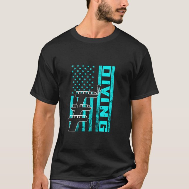 Camiseta Springboard Diving EUA America Springboard Diver W (Frente)