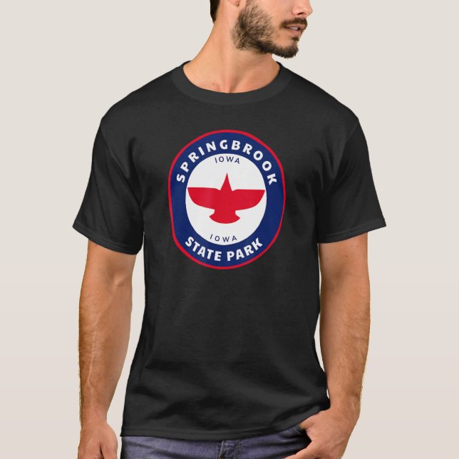 Camiseta Springbrook State Park Iowa Ia Eagle Vacation Souv (Frente)