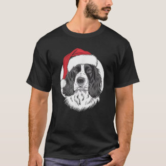 Camiseta Springer Papais noeis Dog em Inglês Springer Spani