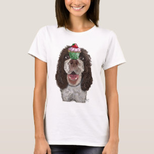 Camiseta Springer Spaniel com Cupcake