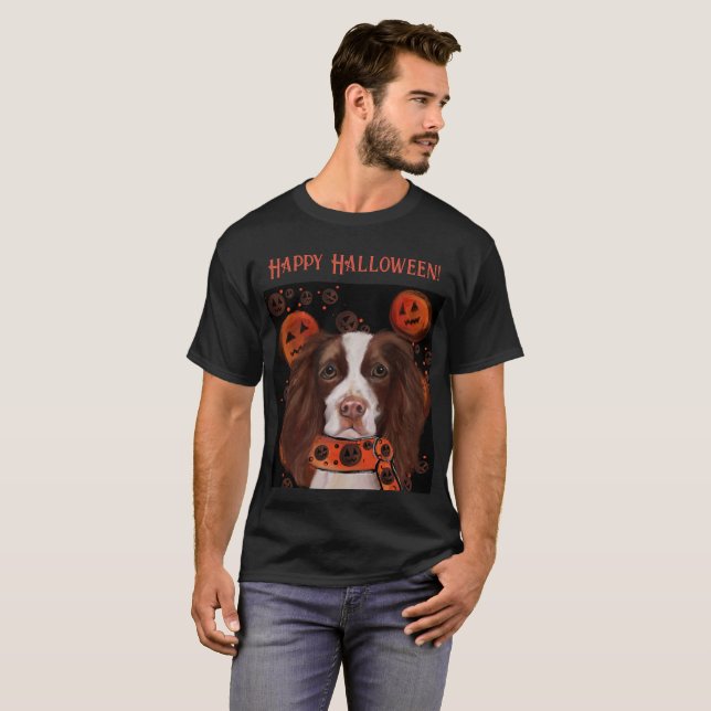 Camiseta Springer Spaniel Inglês     (Frente Completa)