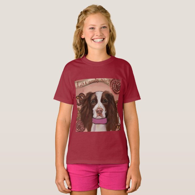 Camiseta Springer Spaniel Inglês    (Frente Completa)