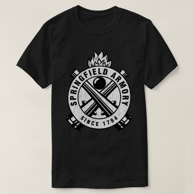 Camiseta Springfield Armory Firearms Sticker.png (Frente do Design)