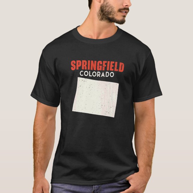 Camiseta Springfield Colorado EUA State America Viagem Colo (Frente)