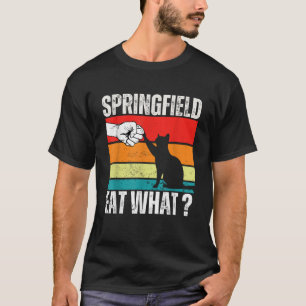 Camiseta Springfield come o que comem, gatos de gatos