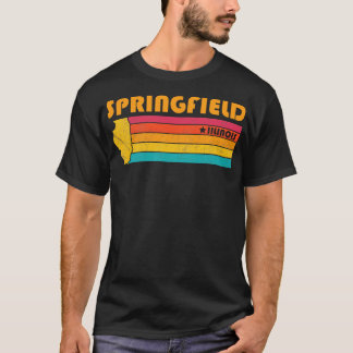 Camiseta Springfield Illinois Vintage - Souvenir em dificul