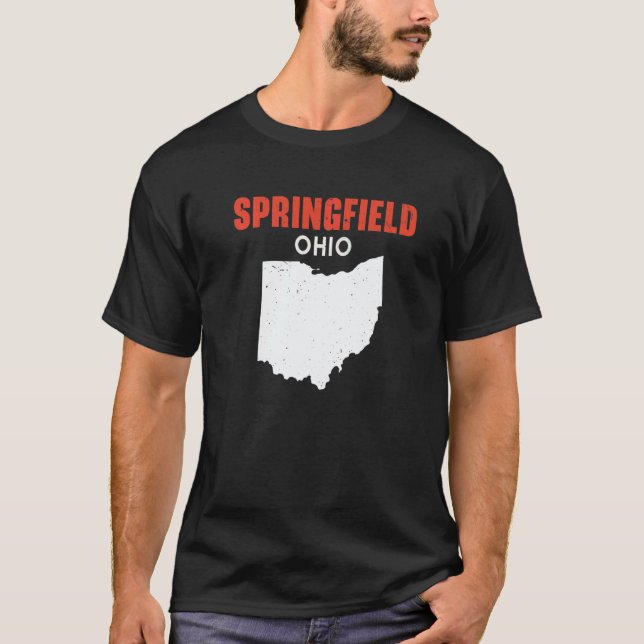 Camiseta SPRINGFIELD Ohio EUA Estado América Viagem Ohioan  (Frente)