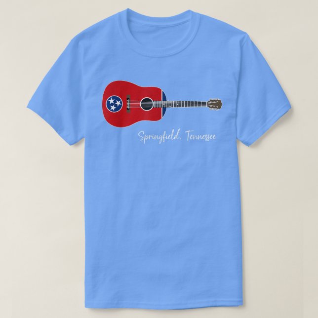 Camiseta Springfield Tennessee Guitar (Frente do Design)