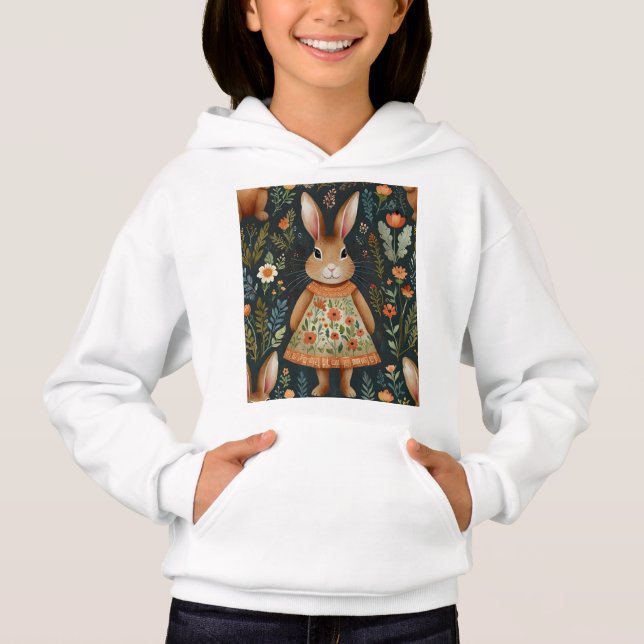 Camiseta Springtime Bunny Magic Hoodie (Frente)
