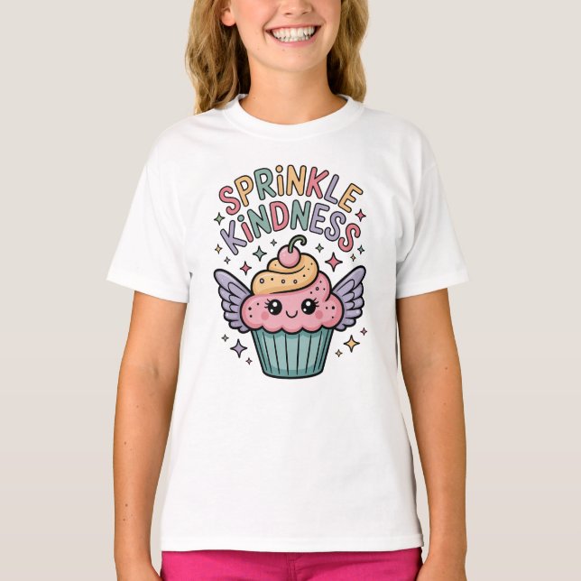 Camiseta Sprinkle Kindness | Cupcake (Frente)