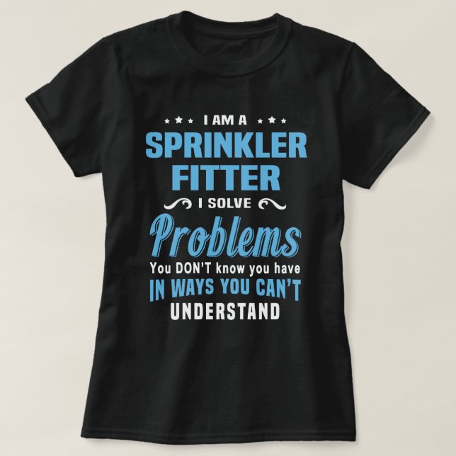 Camiseta Sprinkler Fitter (Frente do Design)