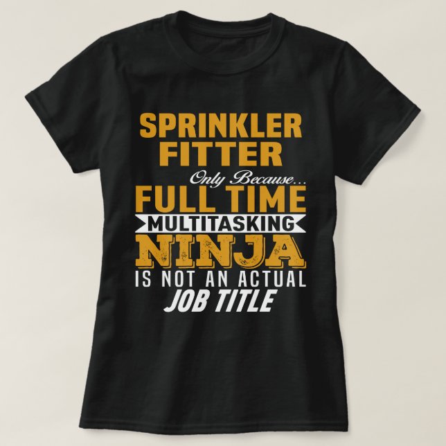 Camiseta Sprinkler Fitter (Frente do Design)