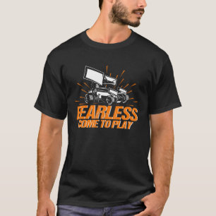 Camiseta Sprint Car Racing Fearless Veio Tocar Corrida