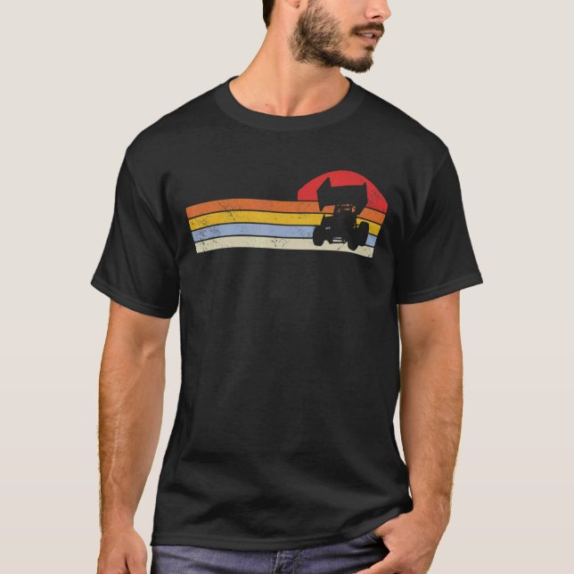 Camiseta Sprint Car Racing Vintage (Frente)