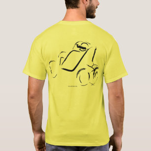 Camiseta Sprintcar 01 Preto no Fundo Amarelo