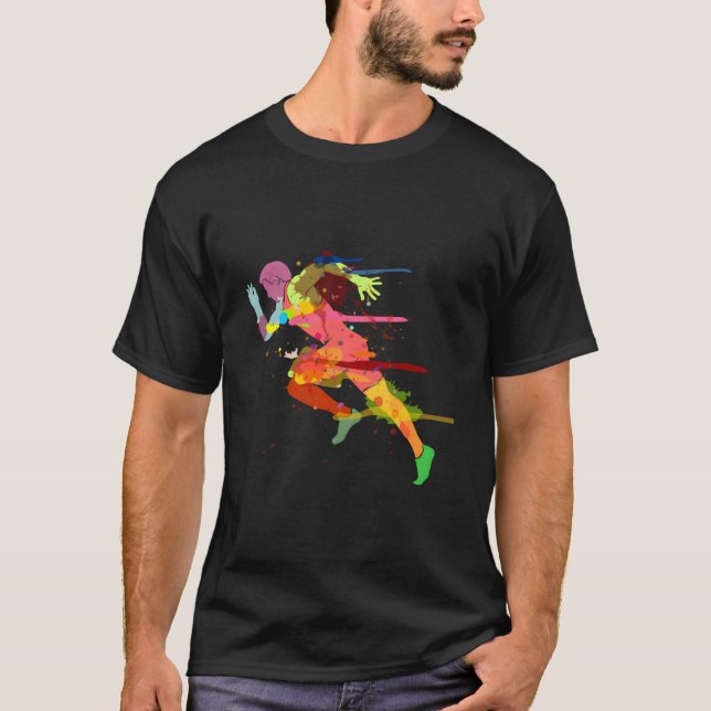 Camiseta Sprinter Track And Field Runner Running Marathon (Frente)