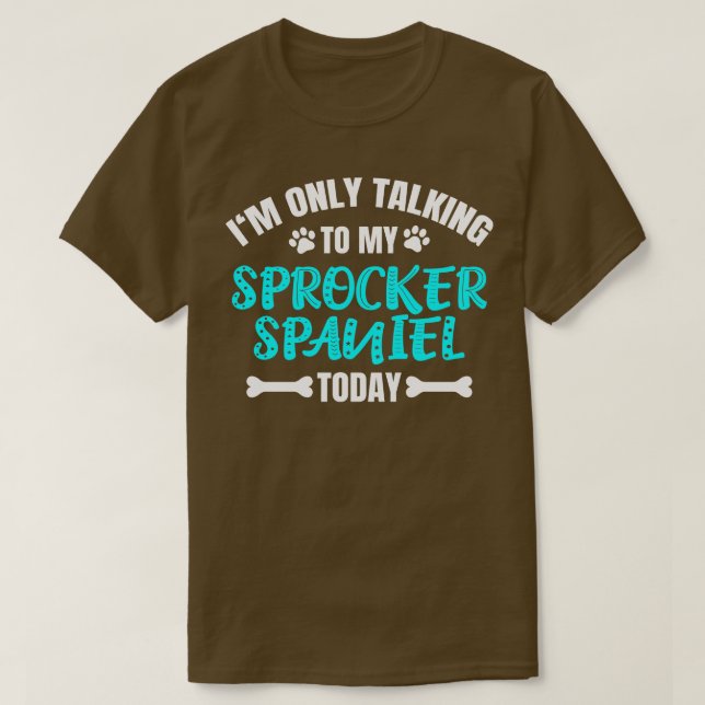 Camiseta Sprocker Spaniel 1 (Frente do Design)