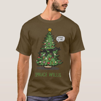 Camiseta Spruce Willis Gift Dia das Bruxas Dia de Ação de G
