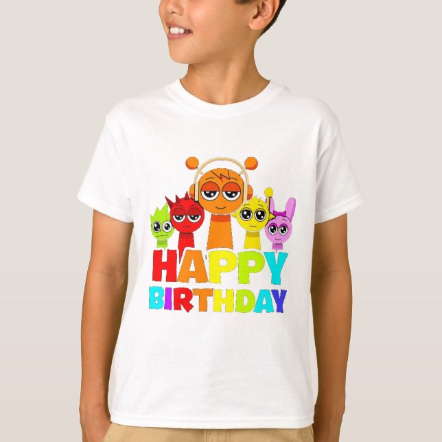Camiseta Sprunky - Happy Birthday! - Simon Oren Pinki (Frente)