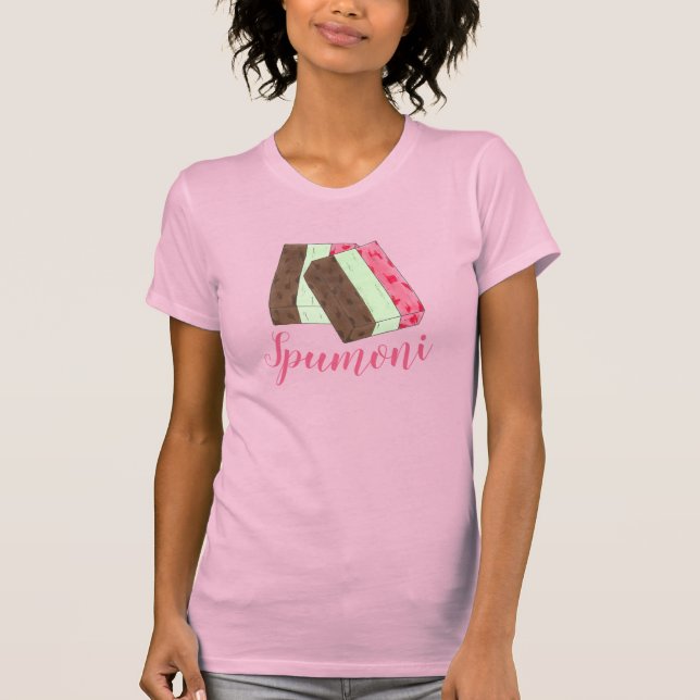 Camiseta Spumoni Italiano Gelato Sorvete Dessert Spumone (Frente)