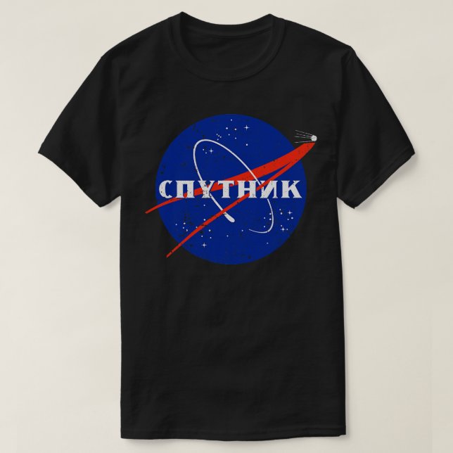 Camiseta sputnik (Frente do Design)