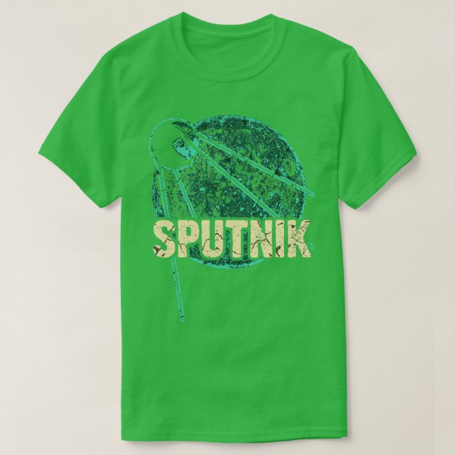 Camiseta Sputnik 1 Satélite União Soviética 1957 7 (Frente do Design)