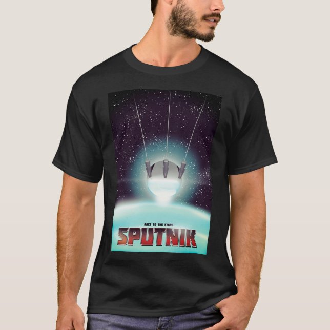 Camiseta Sputnik "corrida às Estrelas" (Frente)