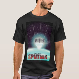 Camiseta Sputnik "raça às estrelas "
